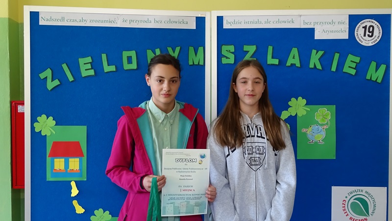 Zwyciężczynie konkursu Maja Ozdoba i Kamila Parusel