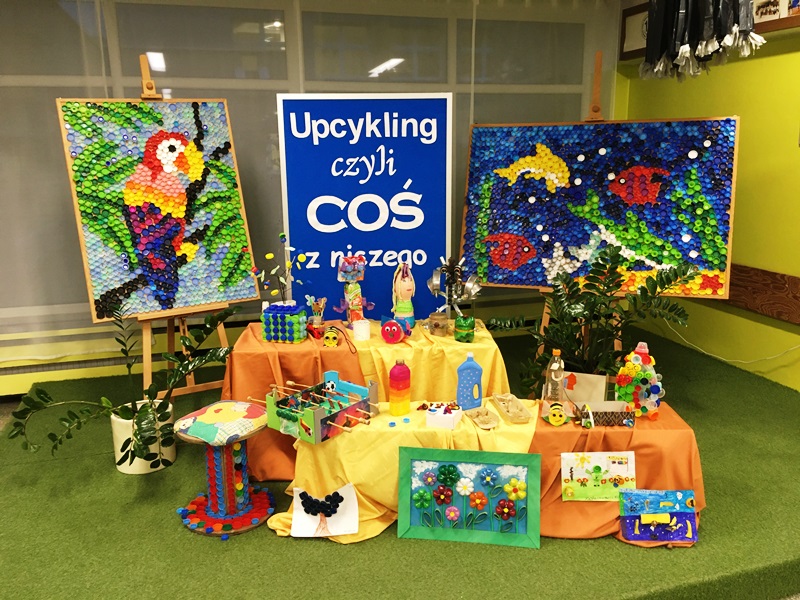 EKO dekoracje – prace uczniów biorących udział w konkursie.